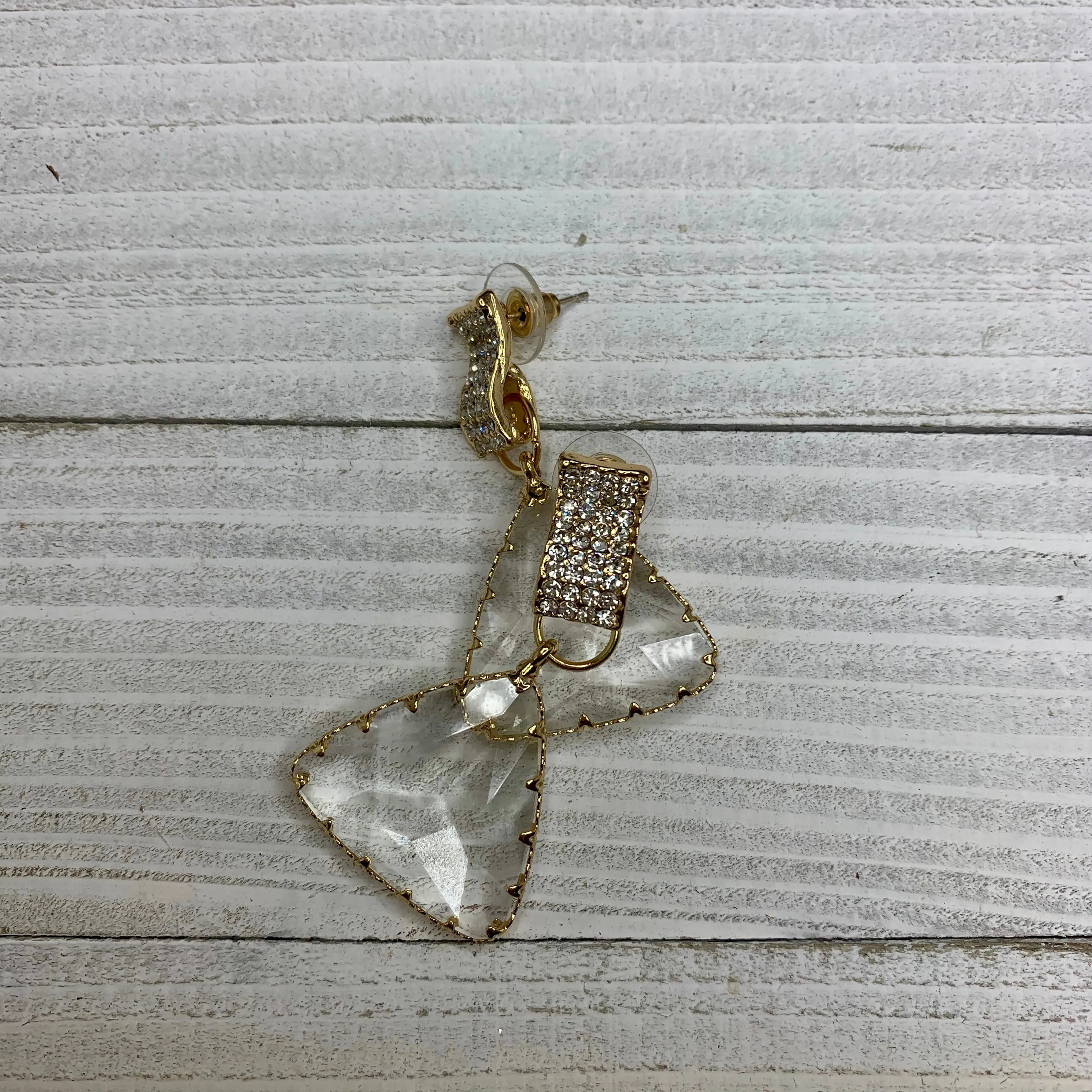 Faceted Triangle Crystal Pendant 220-16 | Erika Williner Designs