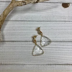 Faceted Triangle Crystal Pendant 220-16 | Erika Williner Designs