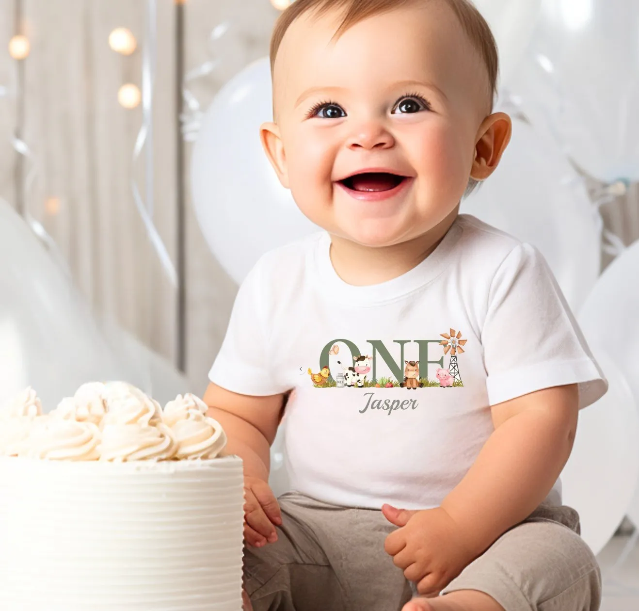 Farmyard Personalised Birthday T-Shirt - Choose your age