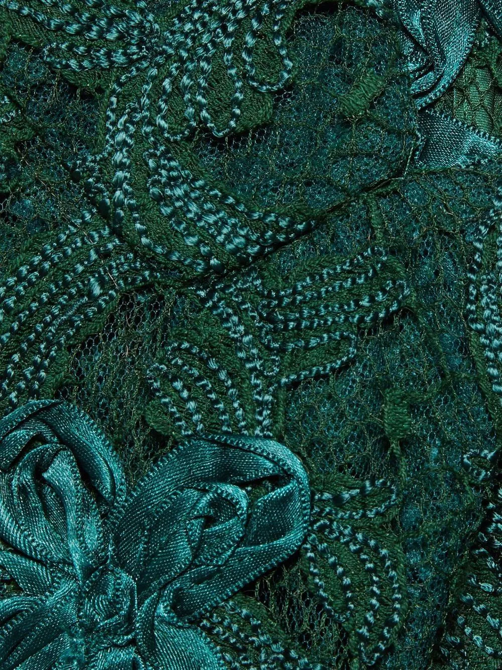 Floral Lace Single-Breasted Jacket