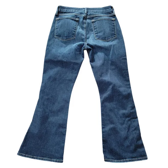 FRAME Le Crop Mini Boot Jeans Meribel‎ size 27 Ankle Snap Mid-Rise Structured