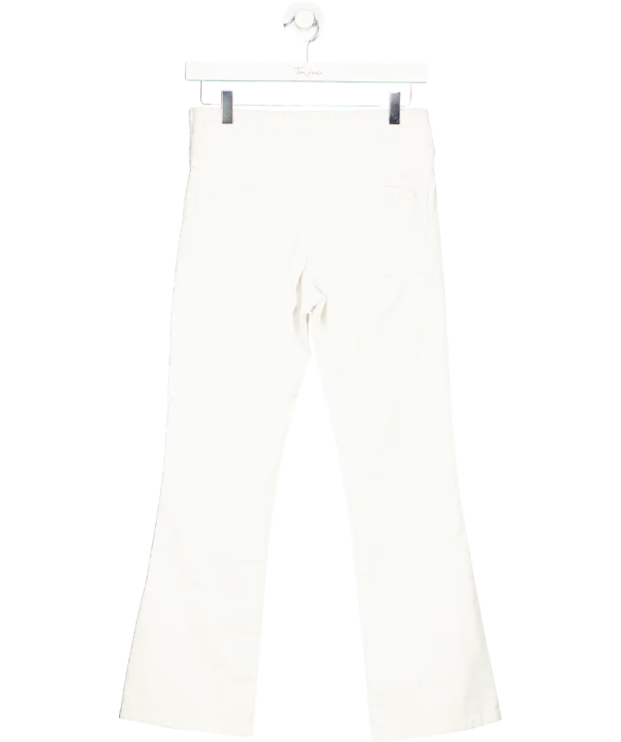 Free People White In My Feelings Cropped Jeans UK XS
