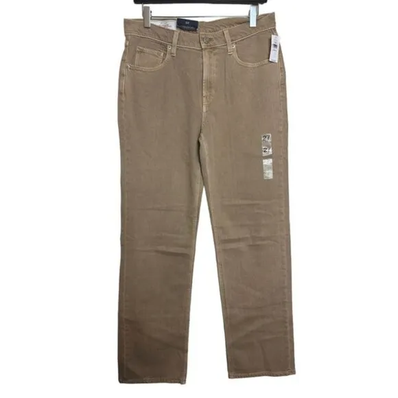 GAP Mid Rise '90s Loose Low Stretch Jeans with Washwell in Khaki Tan