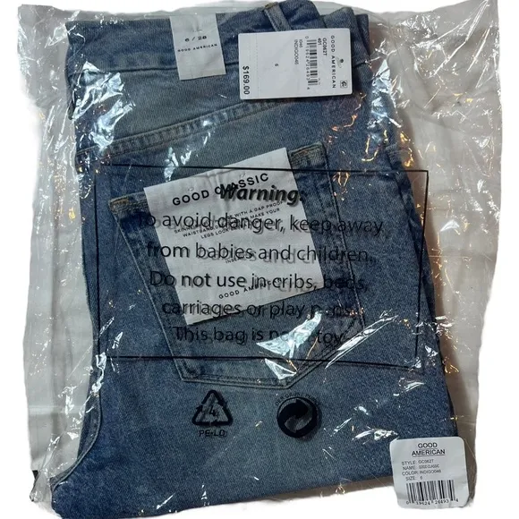 Good American, Good Classic Jean in Indigo046, Size 6