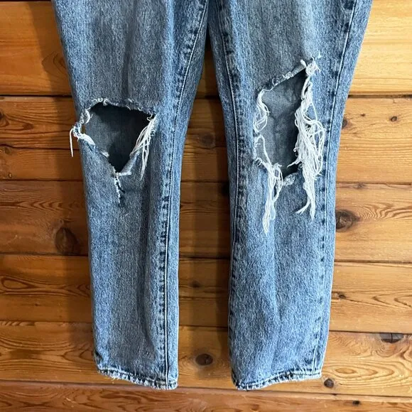 Good American Jeans Good Classic Distressed Icon Indigo Size 8/29