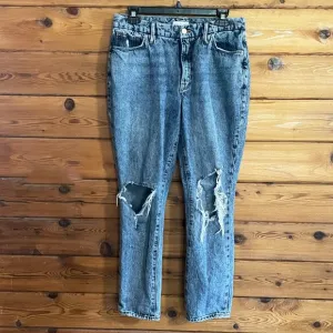 Good American Jeans Good Classic Distressed Icon Indigo Size 8/29