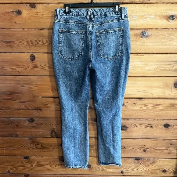 Good American Jeans Good Classic Distressed Icon Indigo Size 8/29