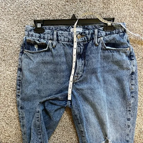 Good American Jeans Good Classic Distressed Icon Indigo Size 8/29