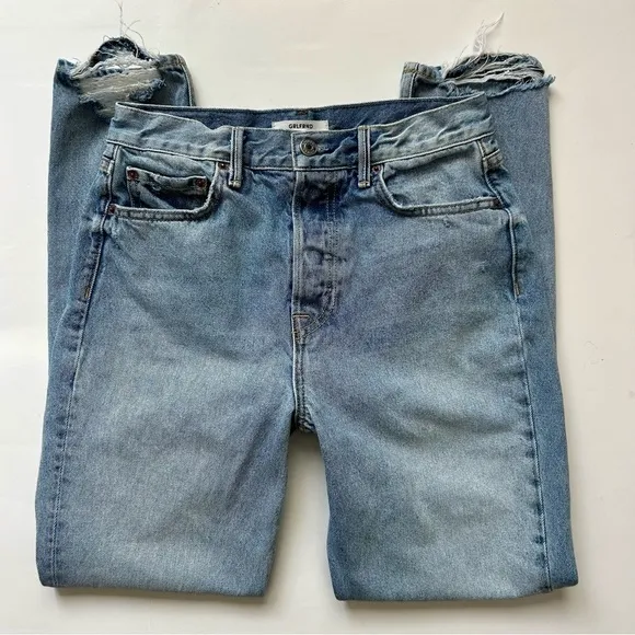 GRLFRND Super High Rise SHR Karolina in Reach Out Light Wash Size 27 Button Fly