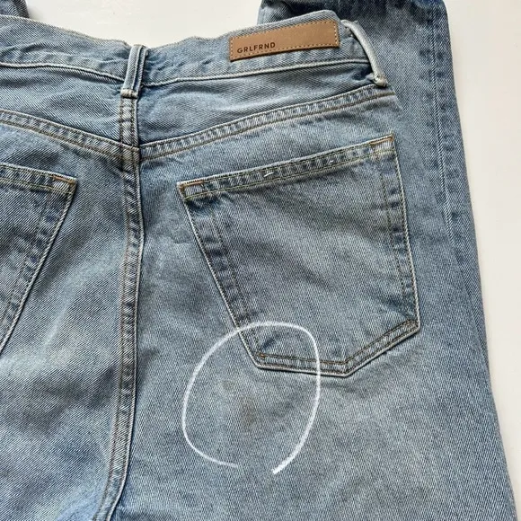 GRLFRND Super High Rise SHR Karolina in Reach Out Light Wash Size 27 Button Fly