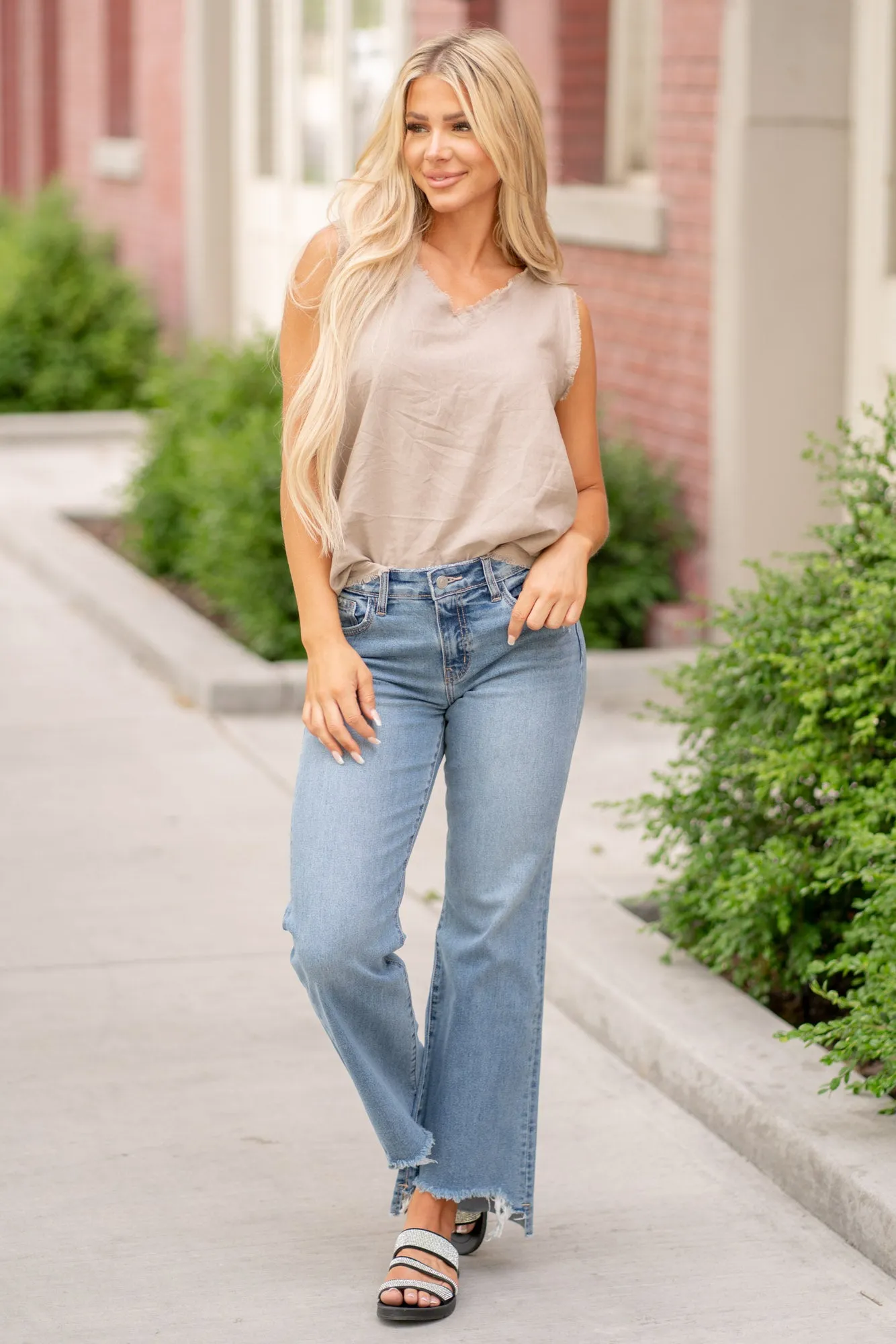 Gwen High Rise Wide Flare Jeans