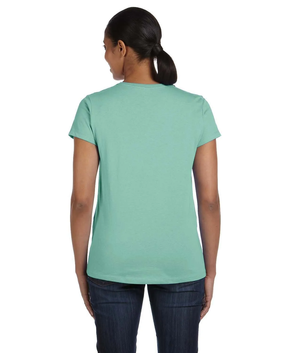 Hanes Ladies ComfortSoft Cotton T-Shirt | Clean Mint