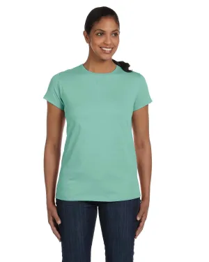 Hanes Ladies ComfortSoft Cotton T-Shirt | Clean Mint