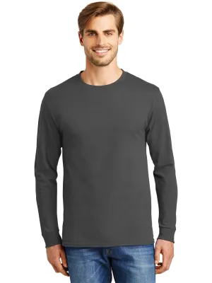 Hanes Tagless ComfortSoft Long Sleeve T-Shirt | Clean Mint