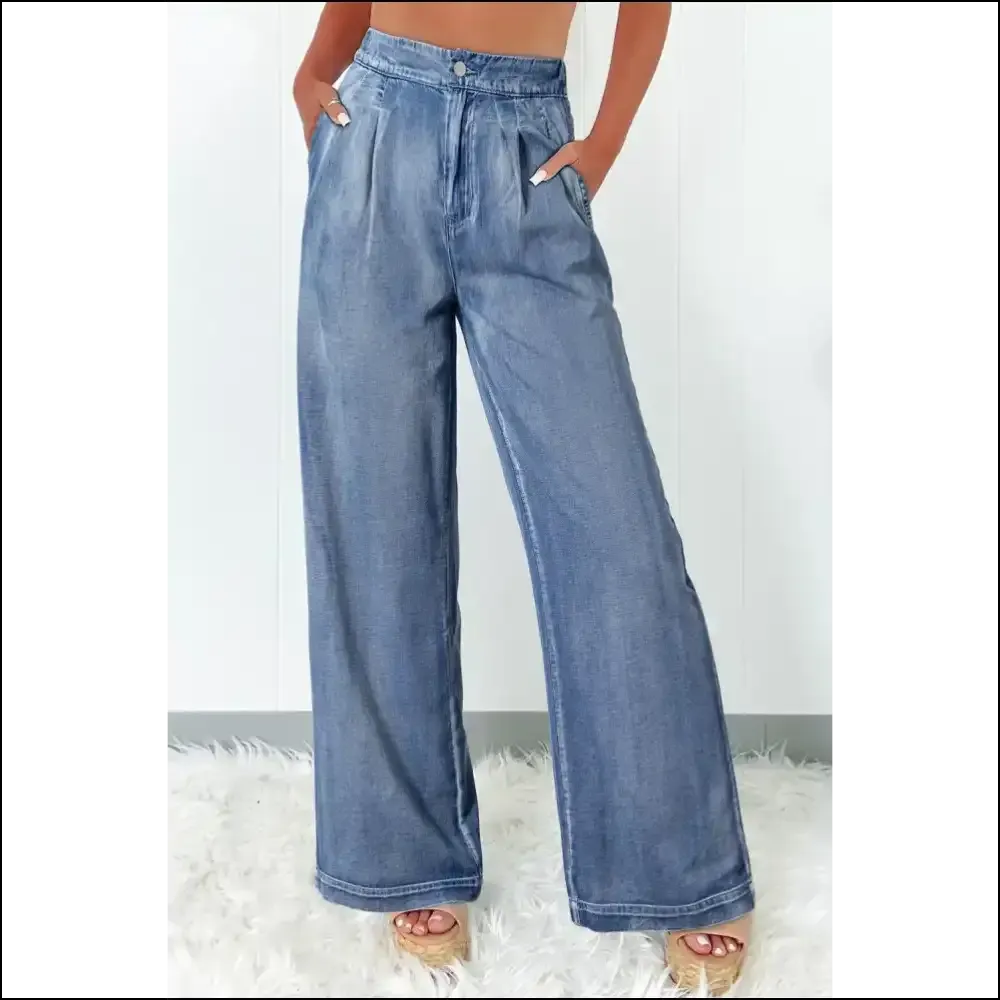 High Waist Wide Leg Jeans: your Curvy Companion for Life’s Twists! 👖✨