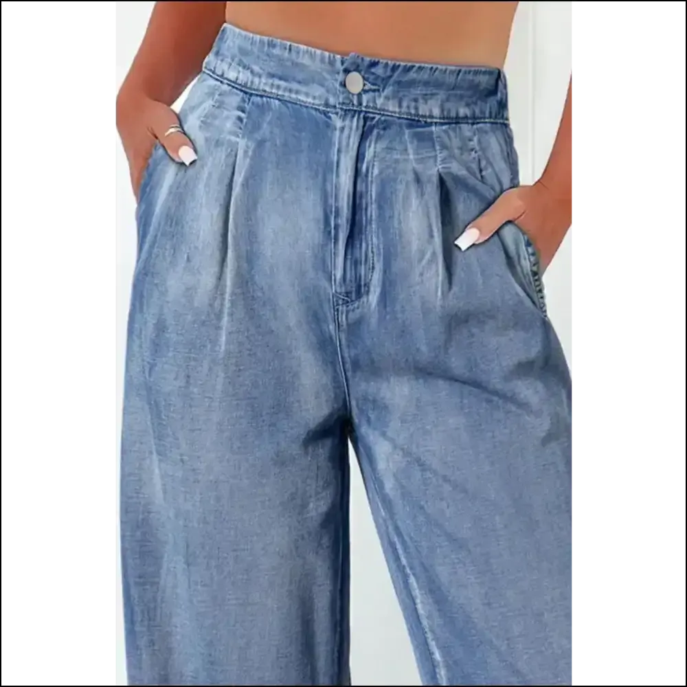 High Waist Wide Leg Jeans: your Curvy Companion for Life’s Twists! 👖✨