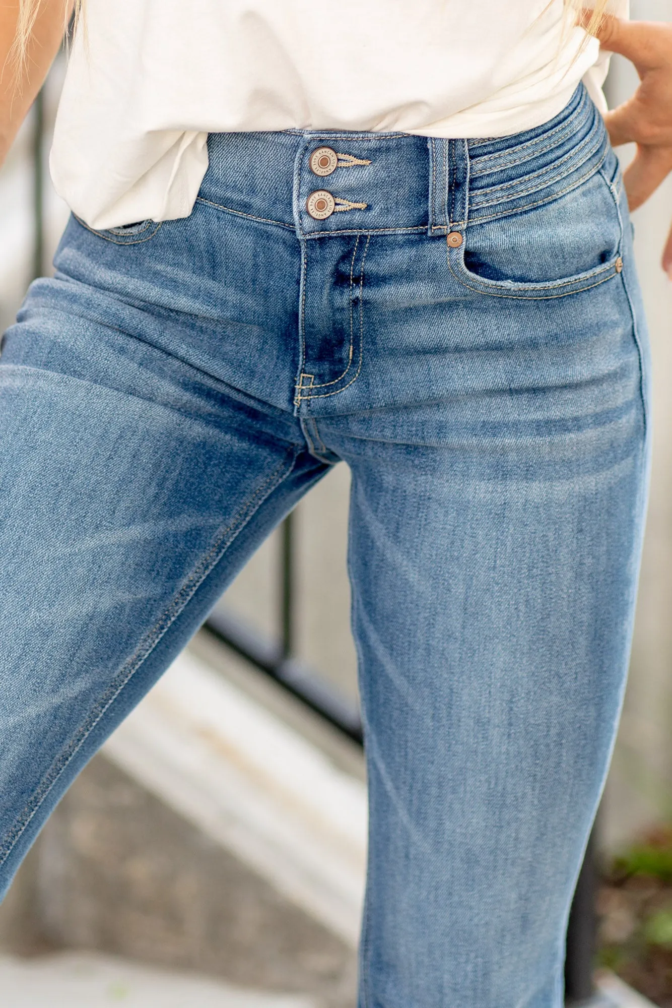Hillary High Rise Cropped Flare Jeans