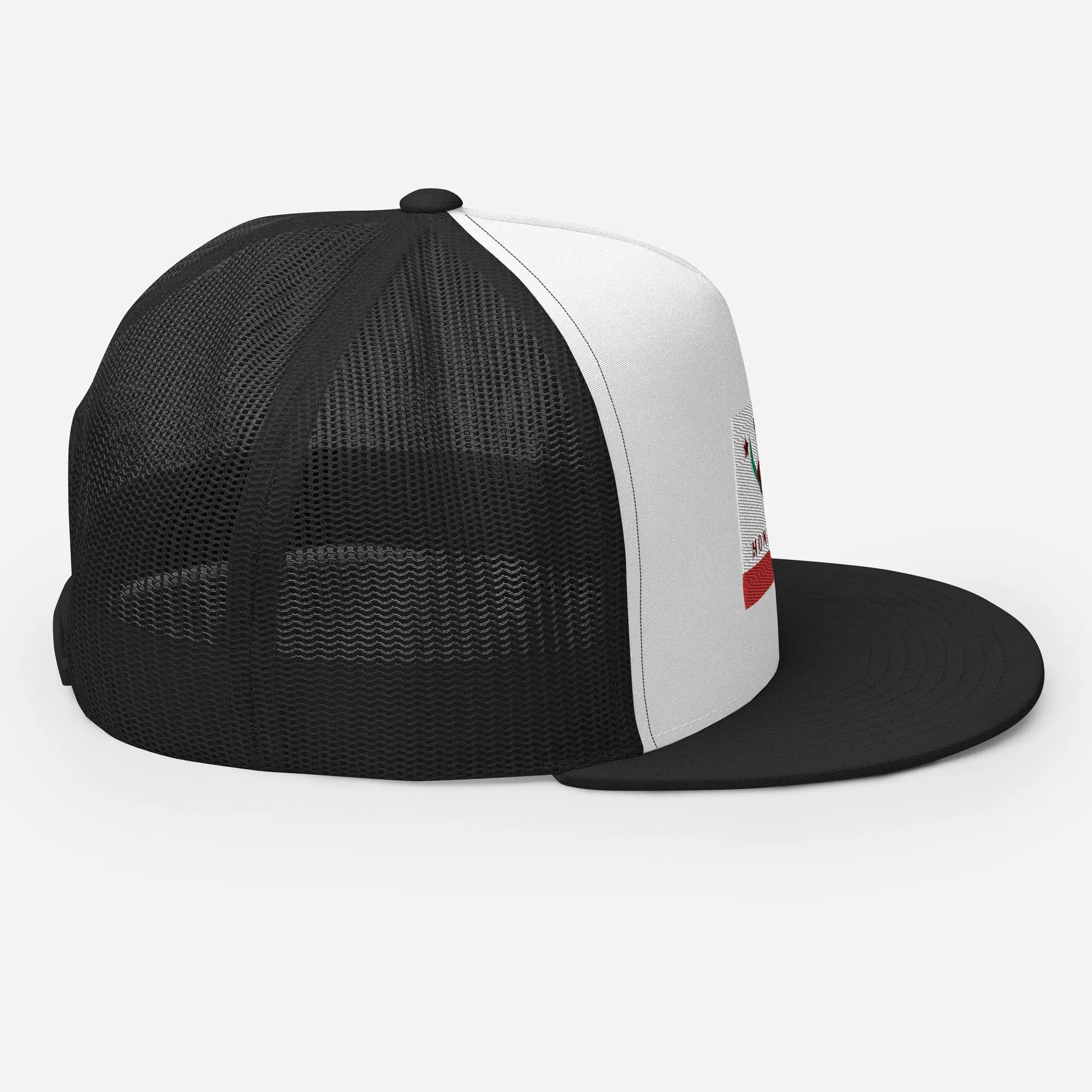 Homewood CA Flag Snowboard Trucker Cap