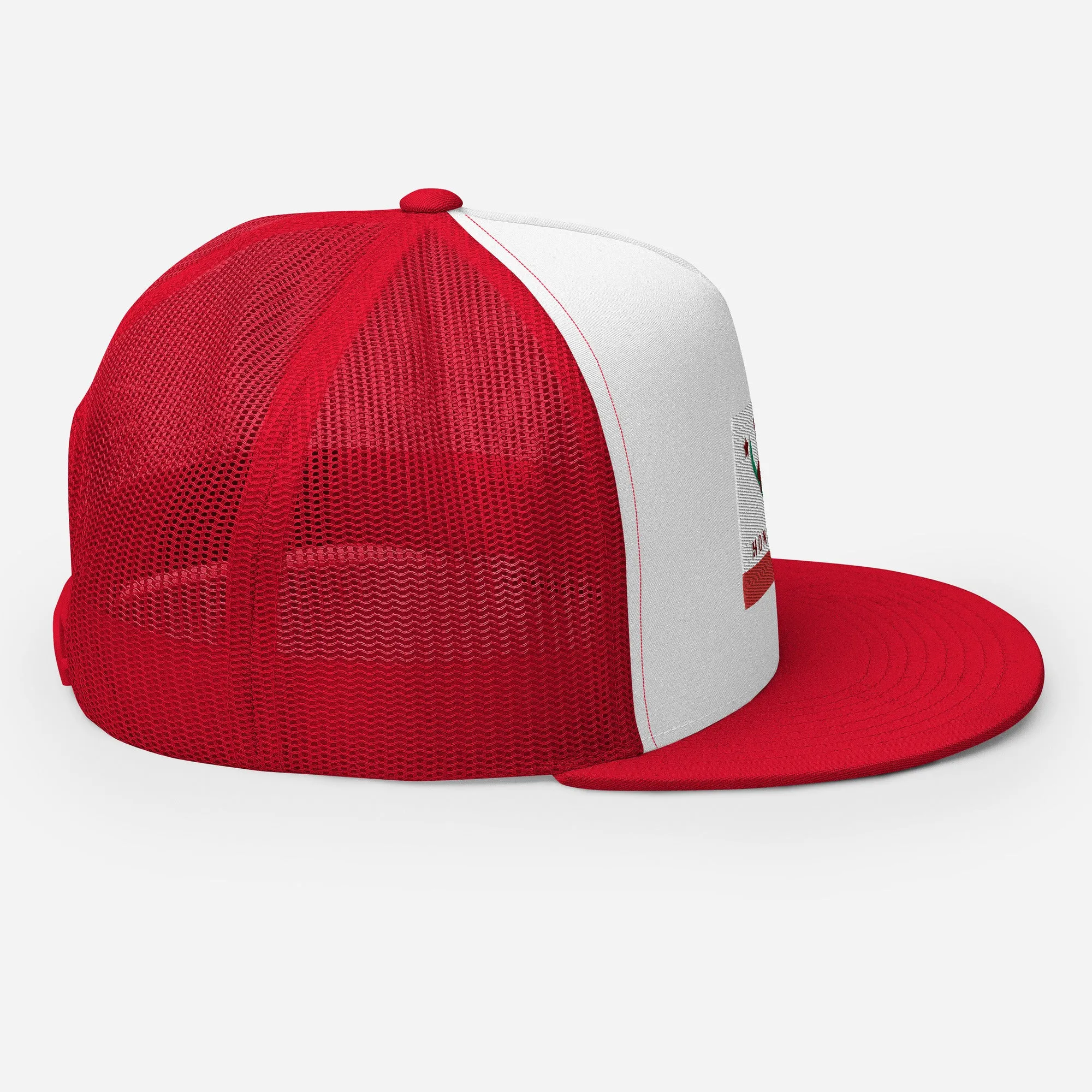 Homewood CA Flag Snowboard Trucker Cap