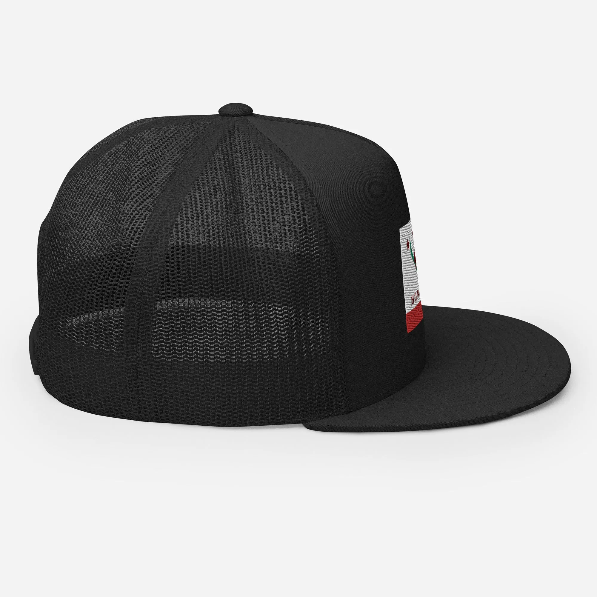 Homewood CA Flag Snowboard Trucker Cap