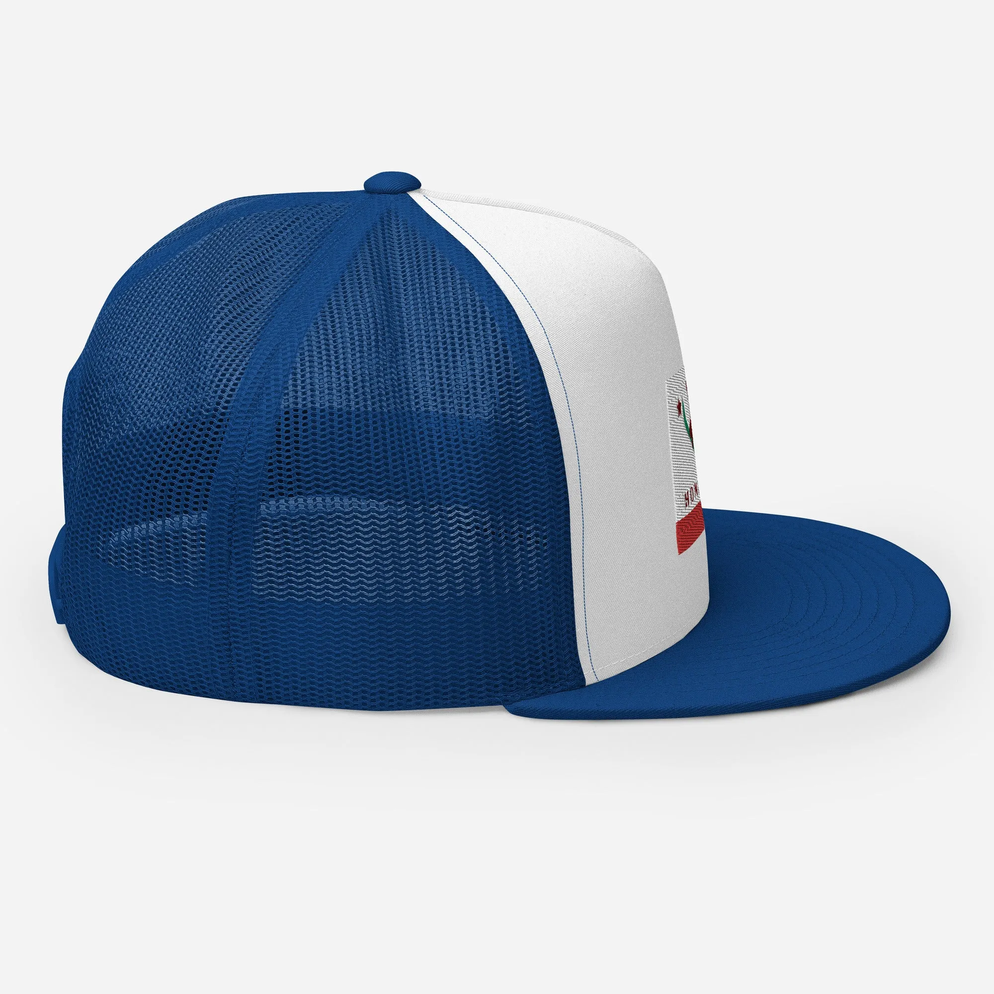 Homewood CA Flag Snowboard Trucker Cap