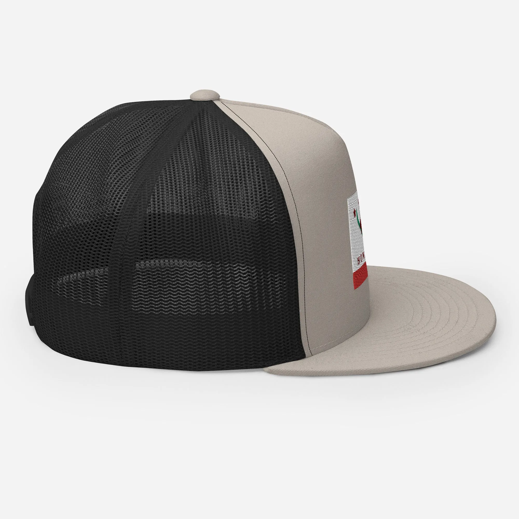 Homewood CA Flag Snowboard Trucker Cap