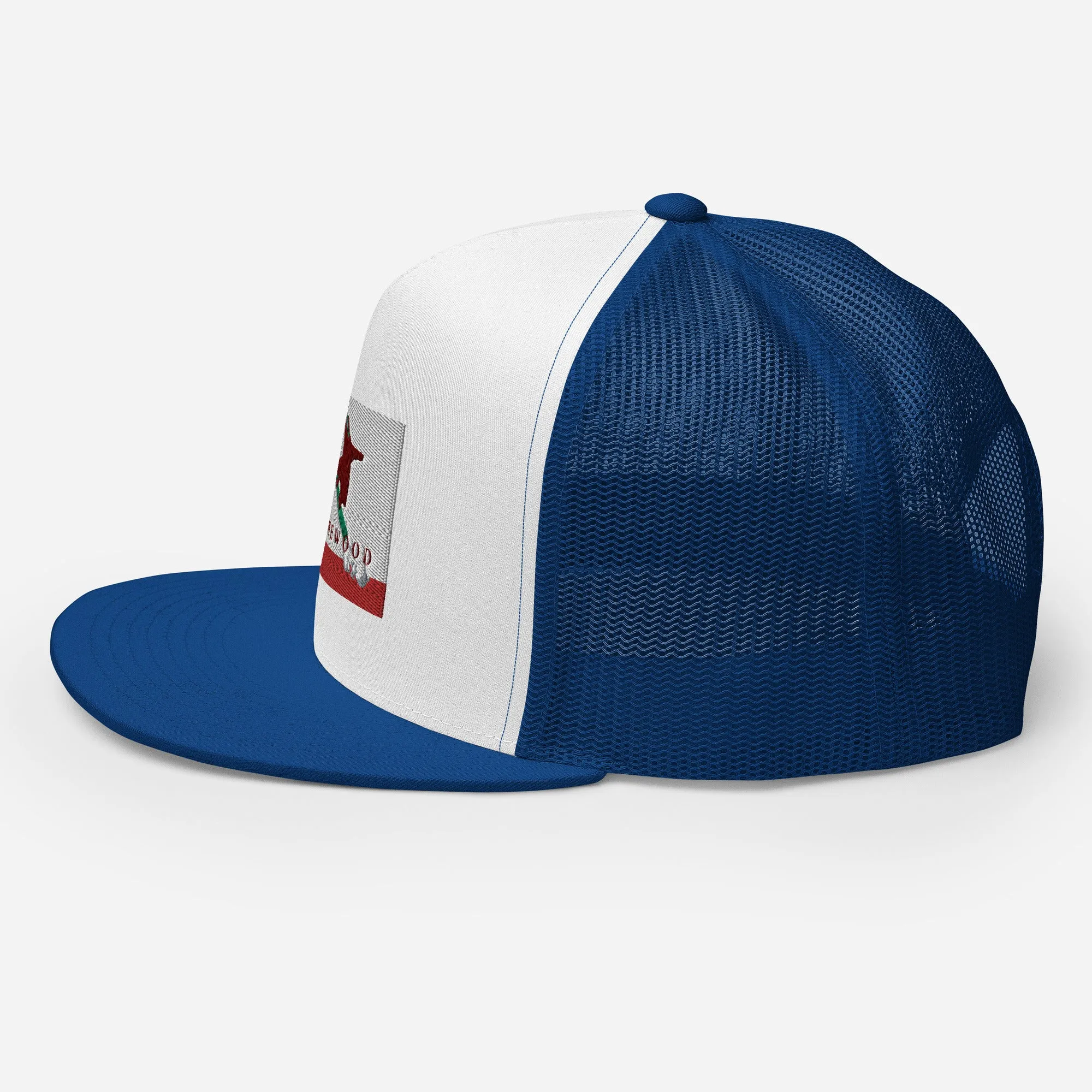 Homewood CA Flag Snowboard Trucker Cap