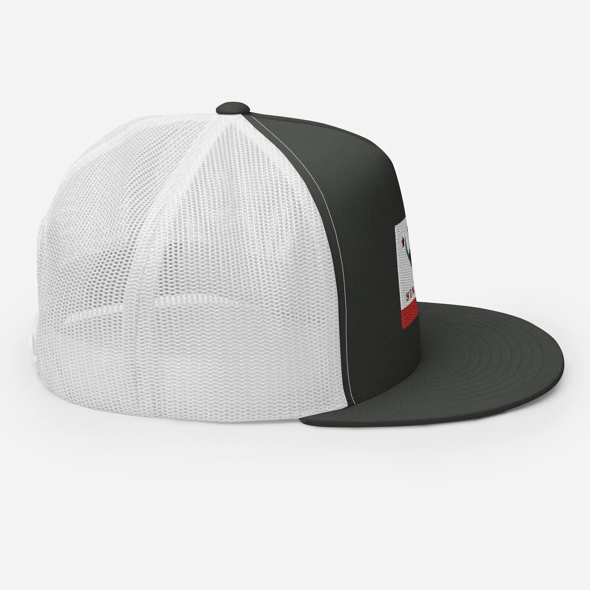 Homewood CA Flag Snowboard Trucker Cap