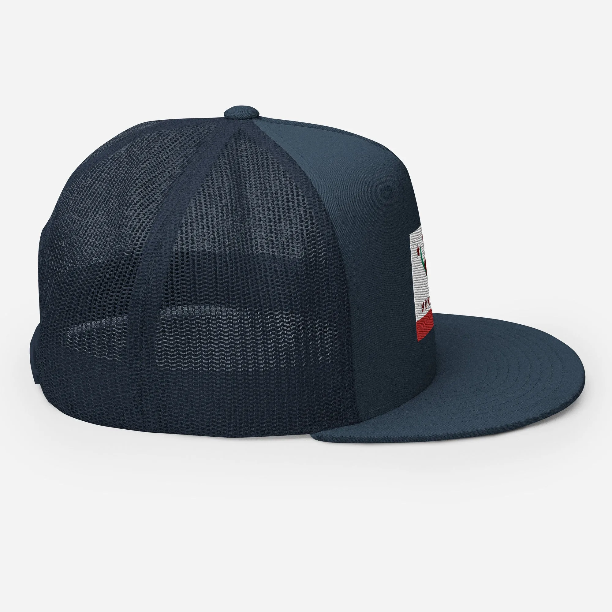Homewood CA Flag Snowboard Trucker Cap