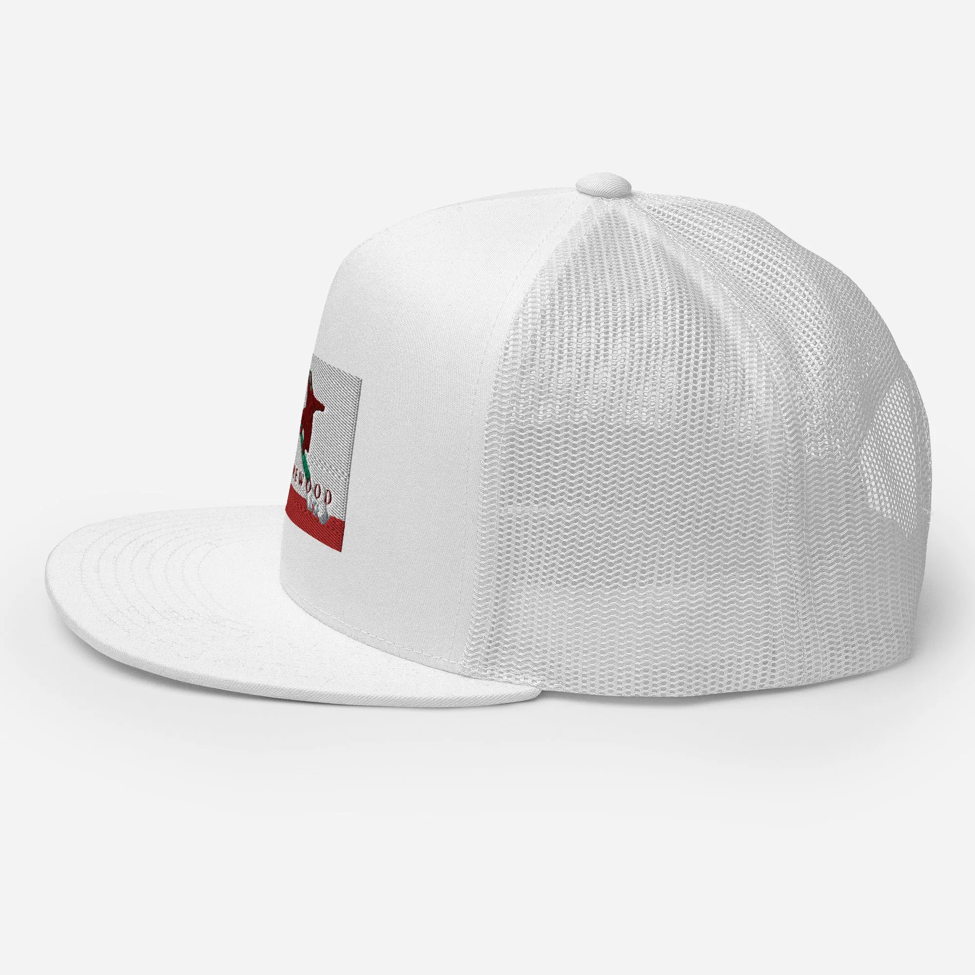 Homewood CA Flag Snowboard Trucker Cap