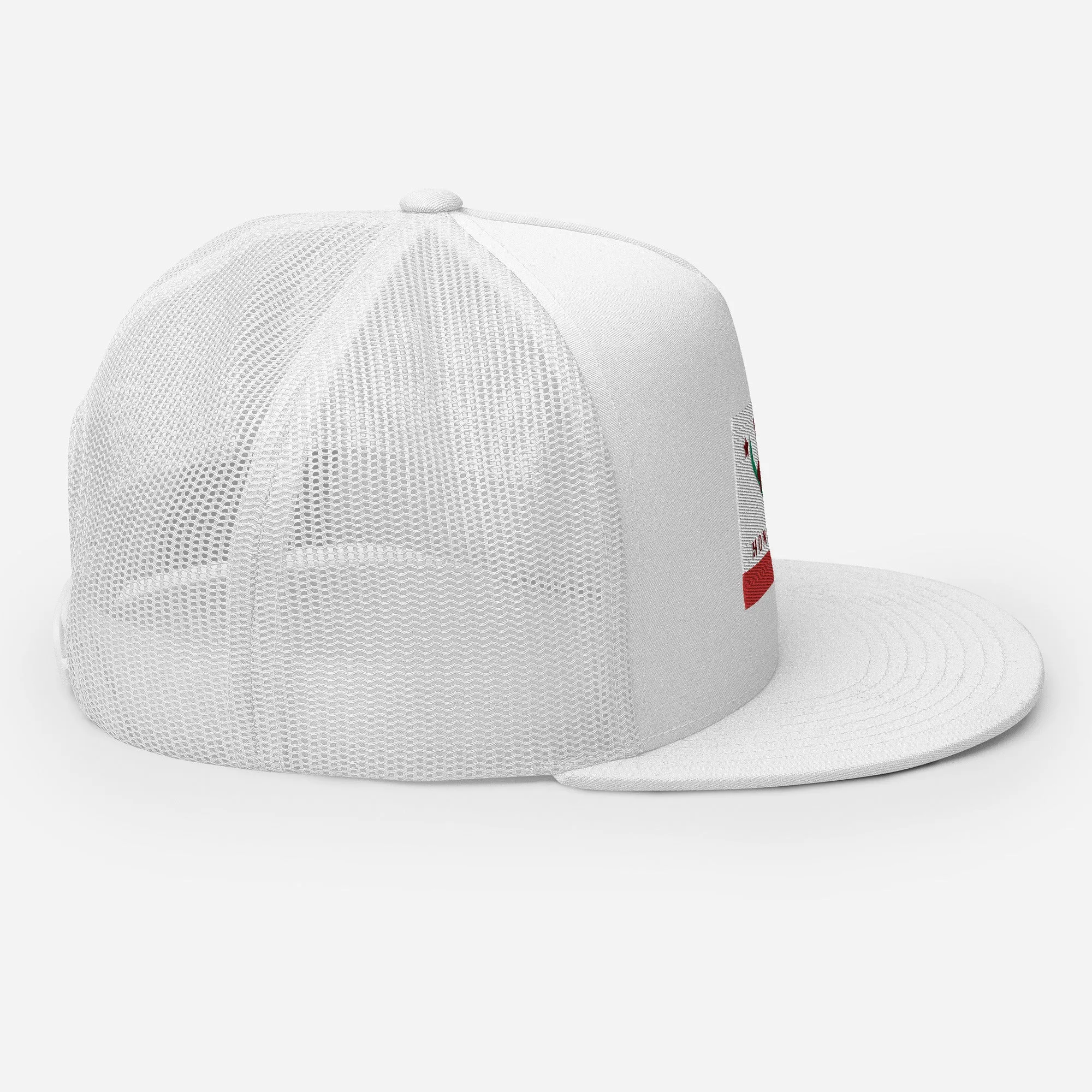 Homewood CA Flag Snowboard Trucker Cap