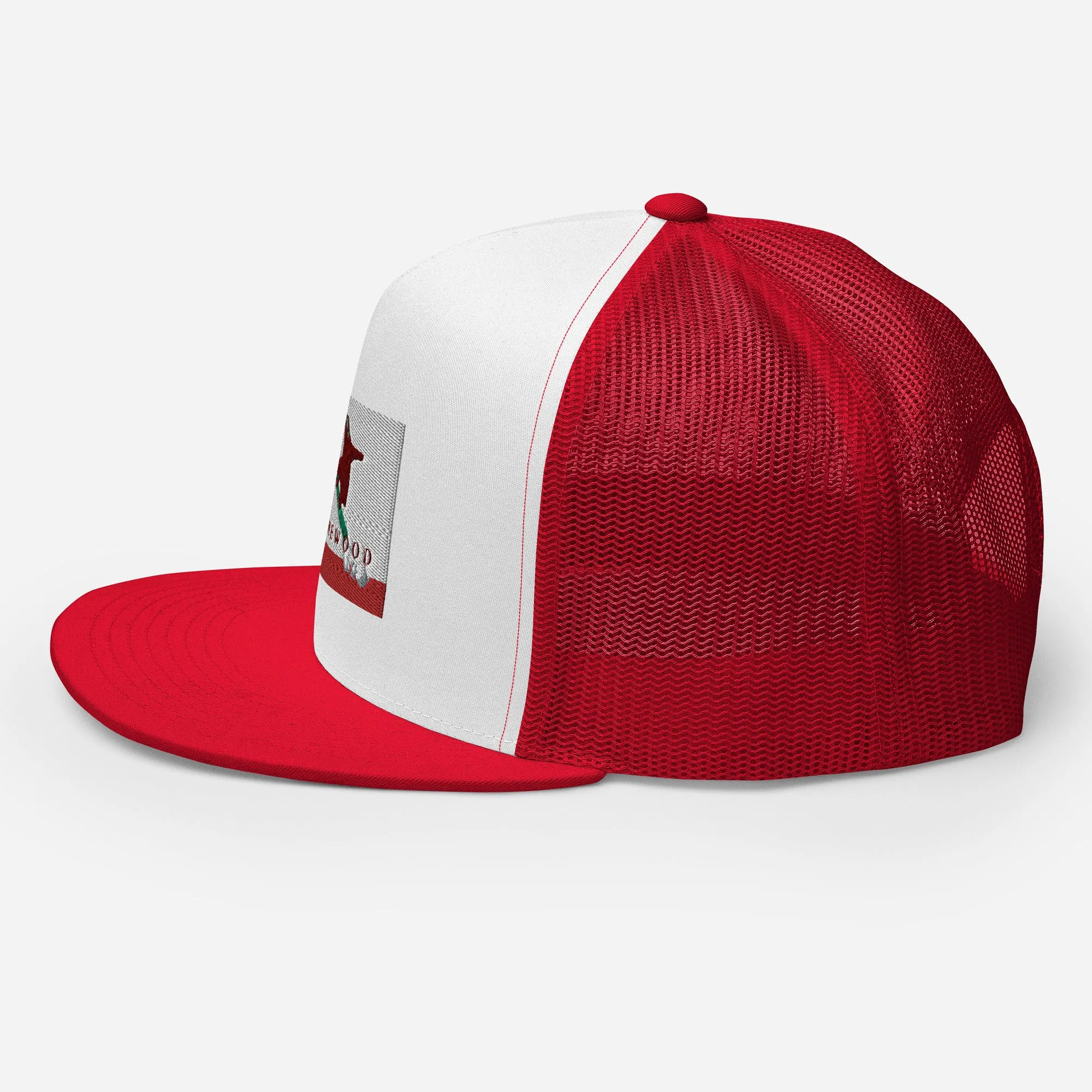 Homewood CA Flag Snowboard Trucker Cap