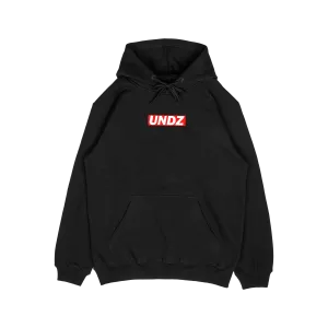 HOODIE BLACK - CLASSIC UNDZ RED
