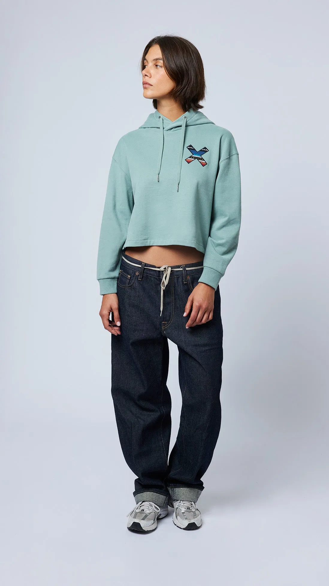 HOODIE MUJER CLASSIC MENTA