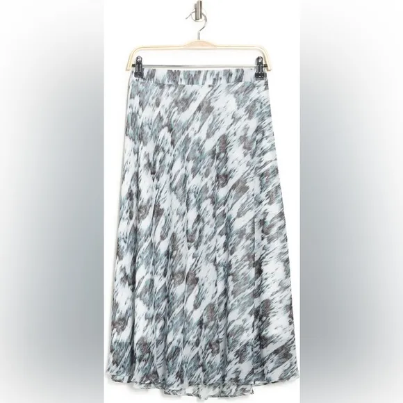 HP! T TAHARI Abstract Printed Plus Size A Line Flare Skirt Elastic Waist 2X $88
