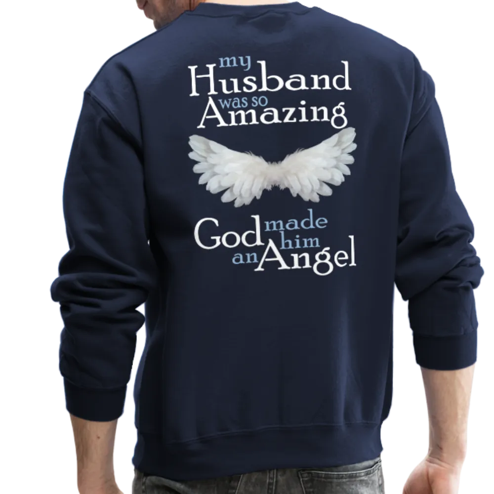 Husband Amazing Angel Crewneck Sweatshirt
