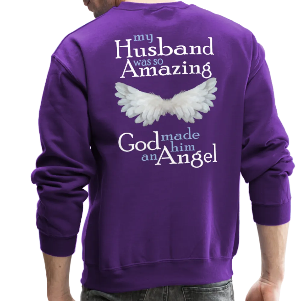 Husband Amazing Angel Crewneck Sweatshirt