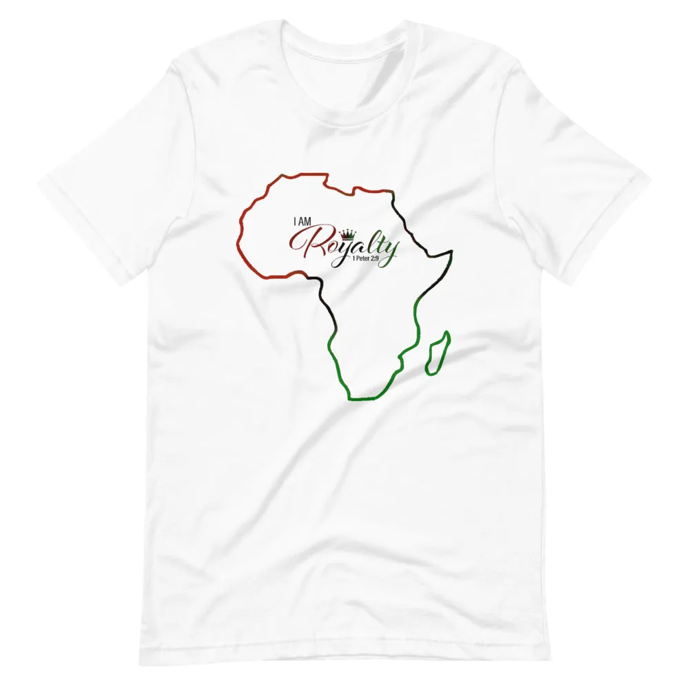 I AM Royalty (African Colored w/ Continent Short-Sleeve T-Shirt)