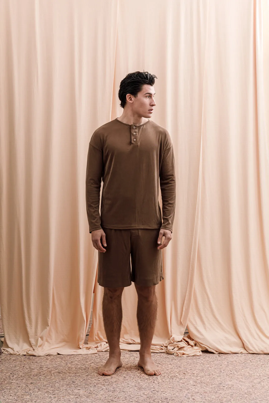 Iberis Ribbed T-shirt Brown