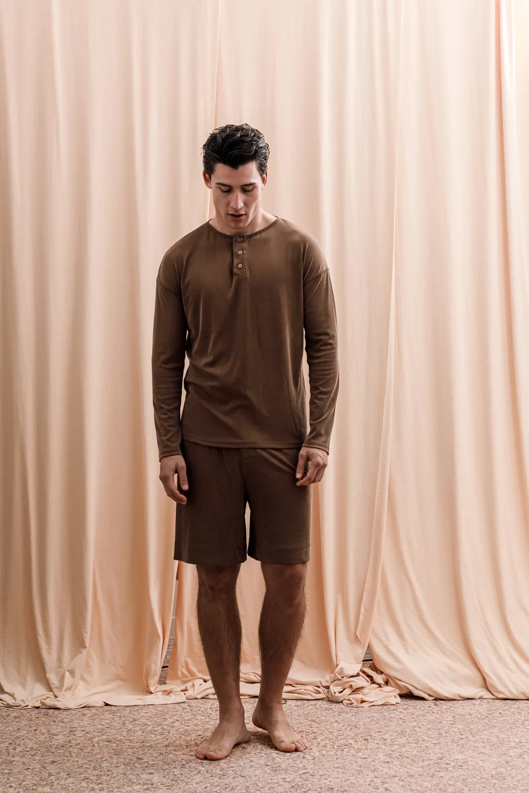 Iberis Ribbed T-shirt Brown