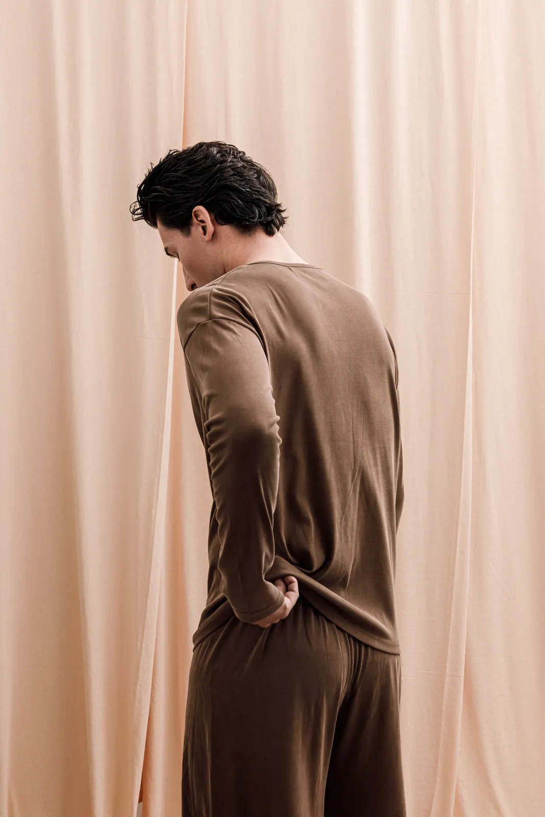 Iberis Ribbed T-shirt Brown
