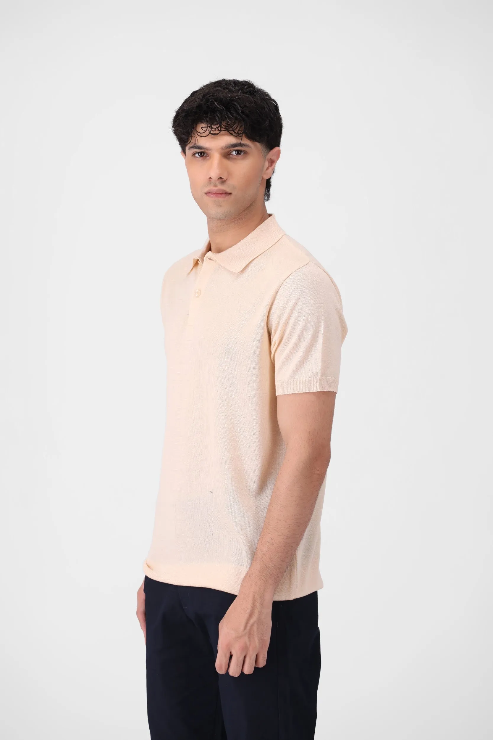 Ivory White Polo Shirt