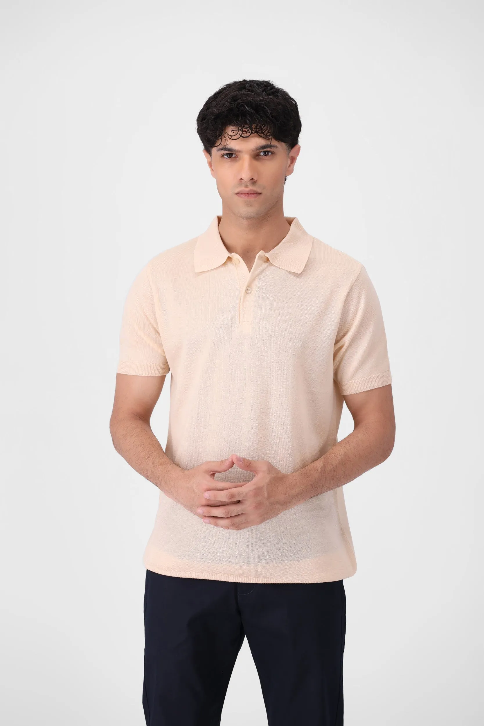 Ivory White Polo Shirt