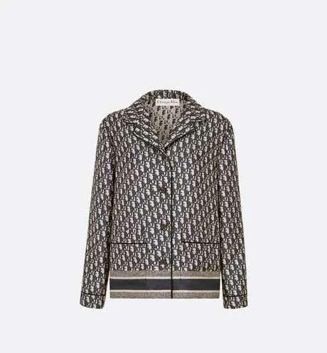 Jacket • Blue Dior Oblique Silk Twill