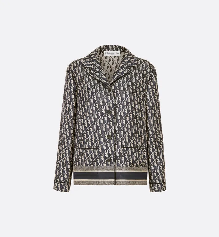 Jacket • Blue Dior Oblique Silk Twill