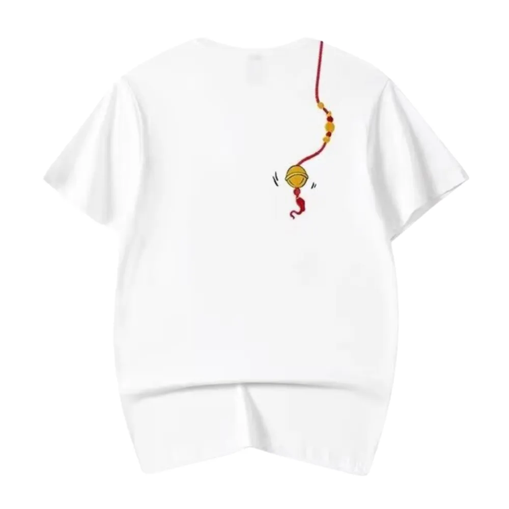 Japanese Lion Embroidered T-shirt
