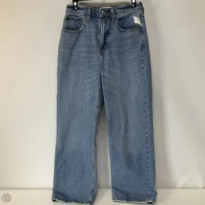 Jeans Straight By Abercrombie And Fitch In Blue Denim, Size: 2