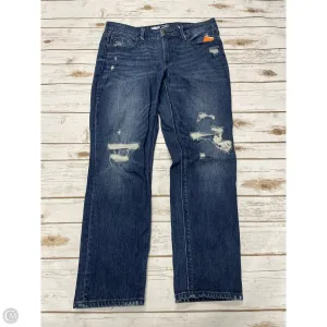 Jeans Straight By Old Navy In Blue Denim, Size: 12