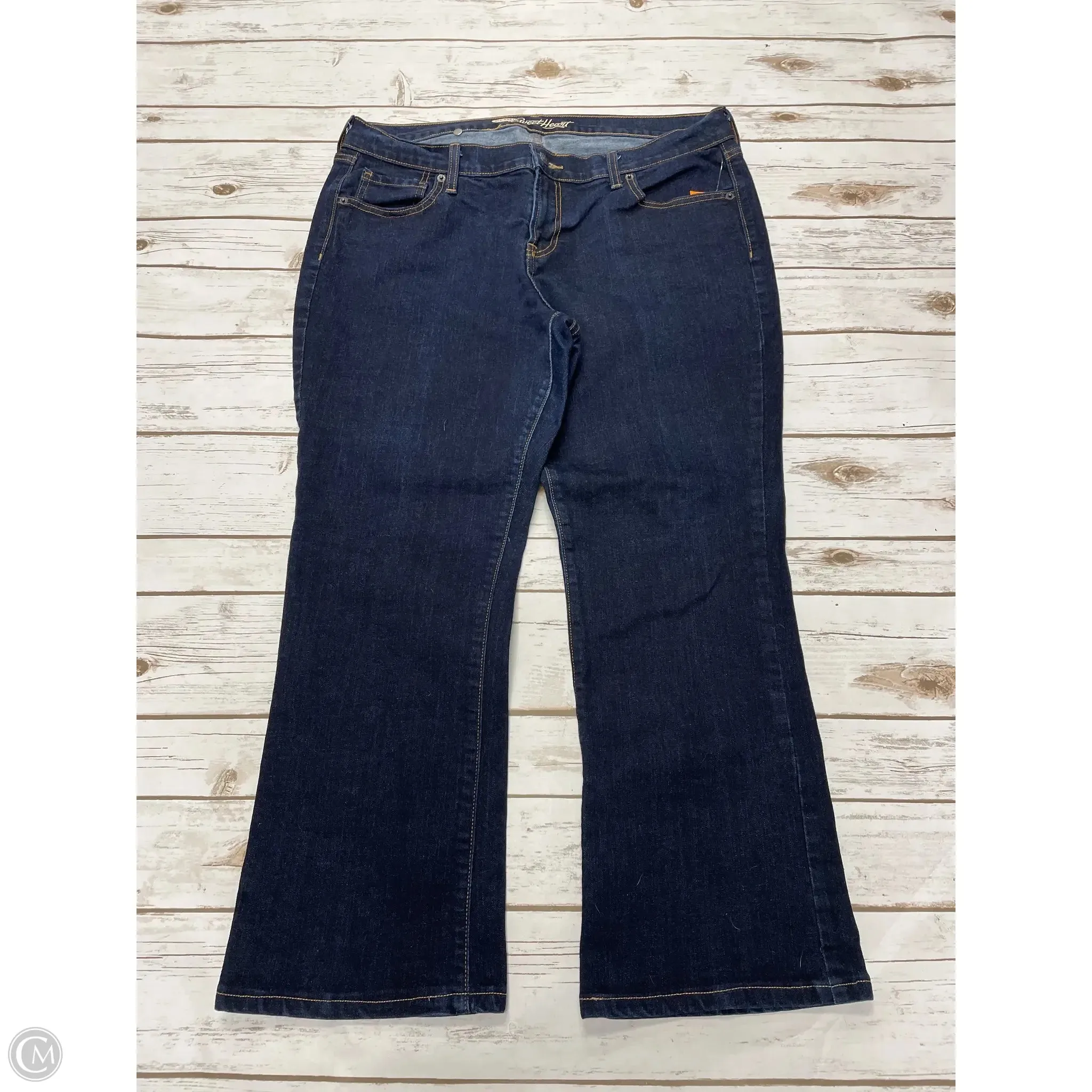 Jeans Straight By Old Navy In Blue Denim, Size: 14