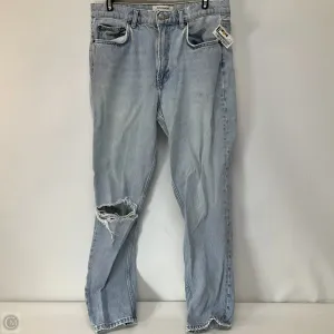 Jeans Straight By Reformation In Blue Denim, Size: 8